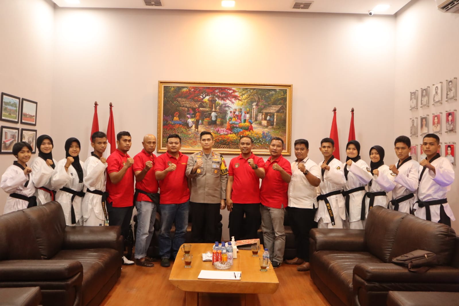 Jalin Silaturahmi dan Sinergitas Kapolres Tatap Muka dengan Pengurus Taekwondo Asahan