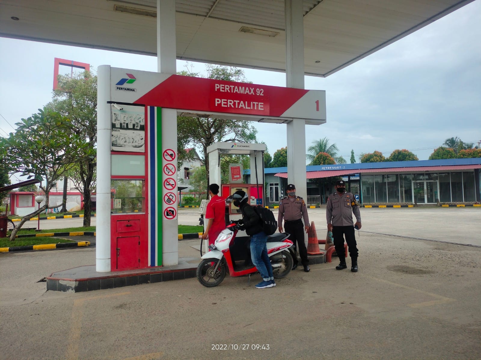 Polsek Pagar Merbau Laksanakan Patroli Monitoring BBM ke SPBU