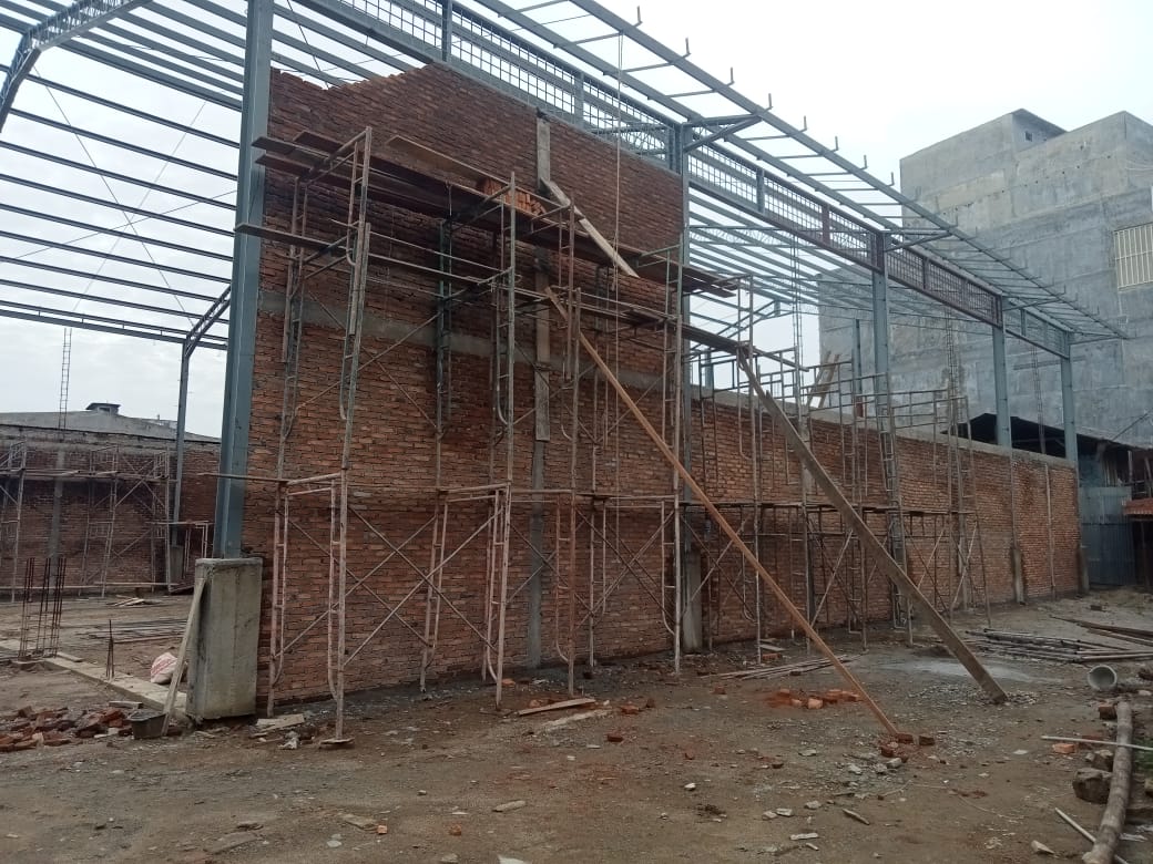 Bangun Gudang Eks Bioskop di Batang Kuis Diduga Tanpa Surat Izin PBG