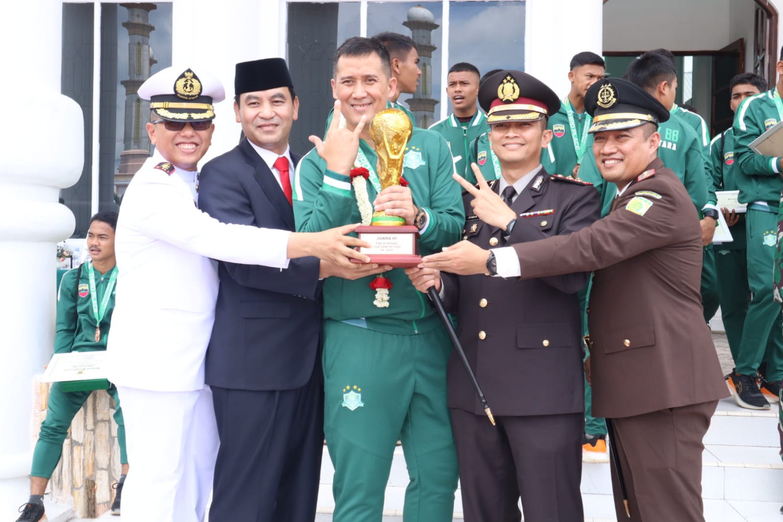 Kapolres Bersama Forkopimda Sambut Kedatangan Pangdam I/BB di Kabupaten Asahan