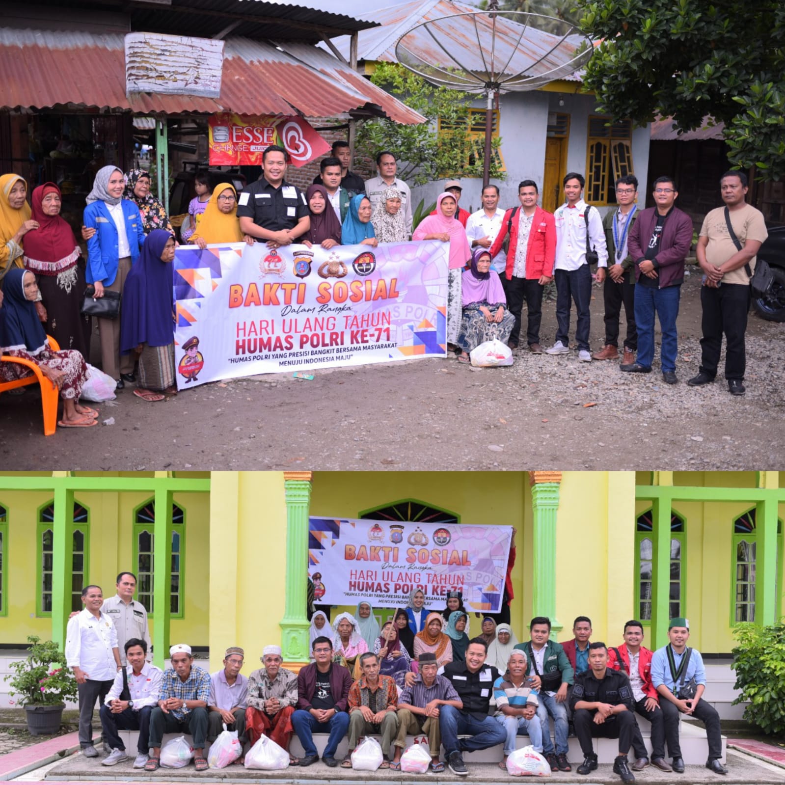 Sambut HUT Humas Polri ke-71, Polres Tapsel Santuni Puluhan Keluarga Pra Sejahtera