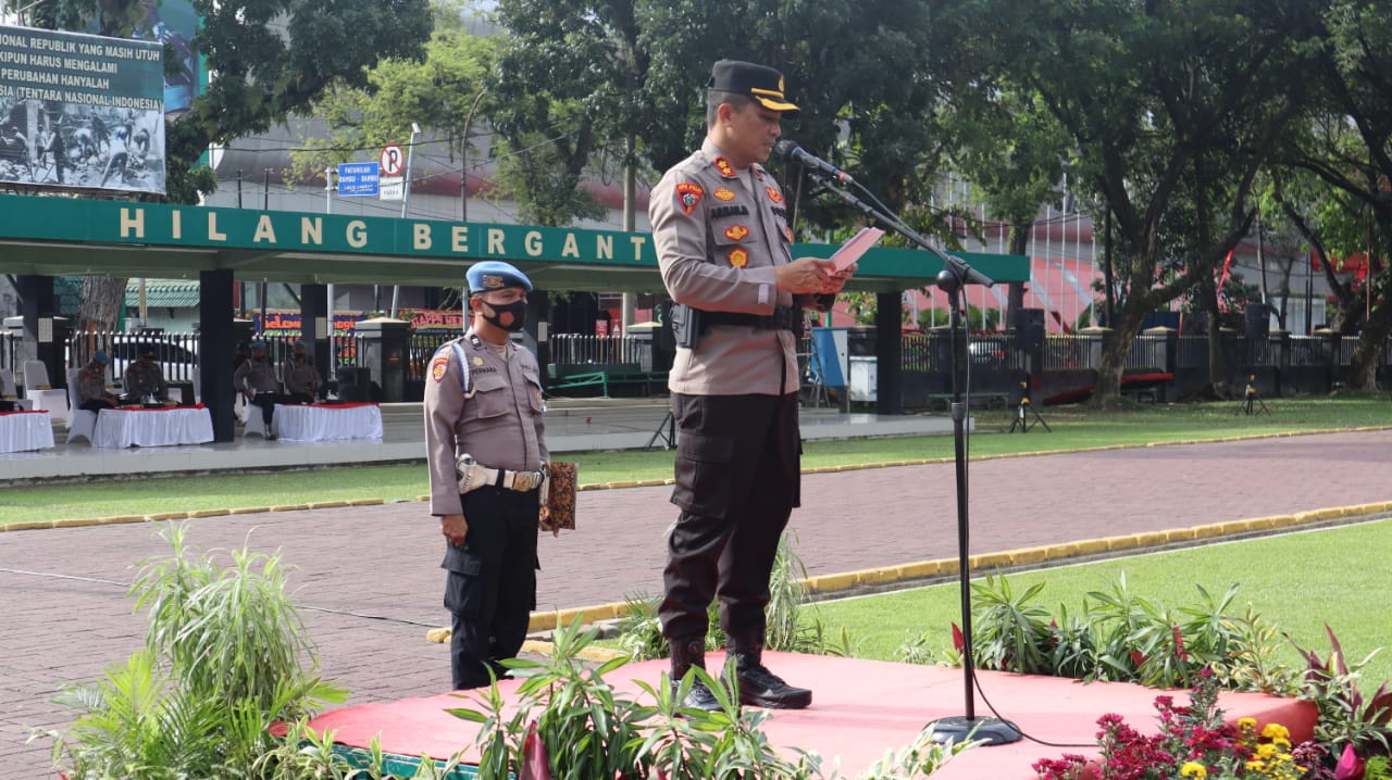 Kabag Ops Polrestabes Medan Pimpin Apel Persiapan Pengamanan IMT-GT GCMC Meeting 2022