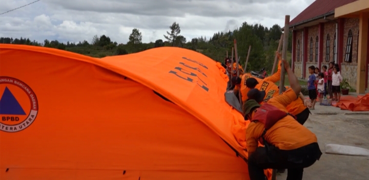 Pemprov melalui BPBD Sumut  Gerak Cepat Tangani Gempa Taput