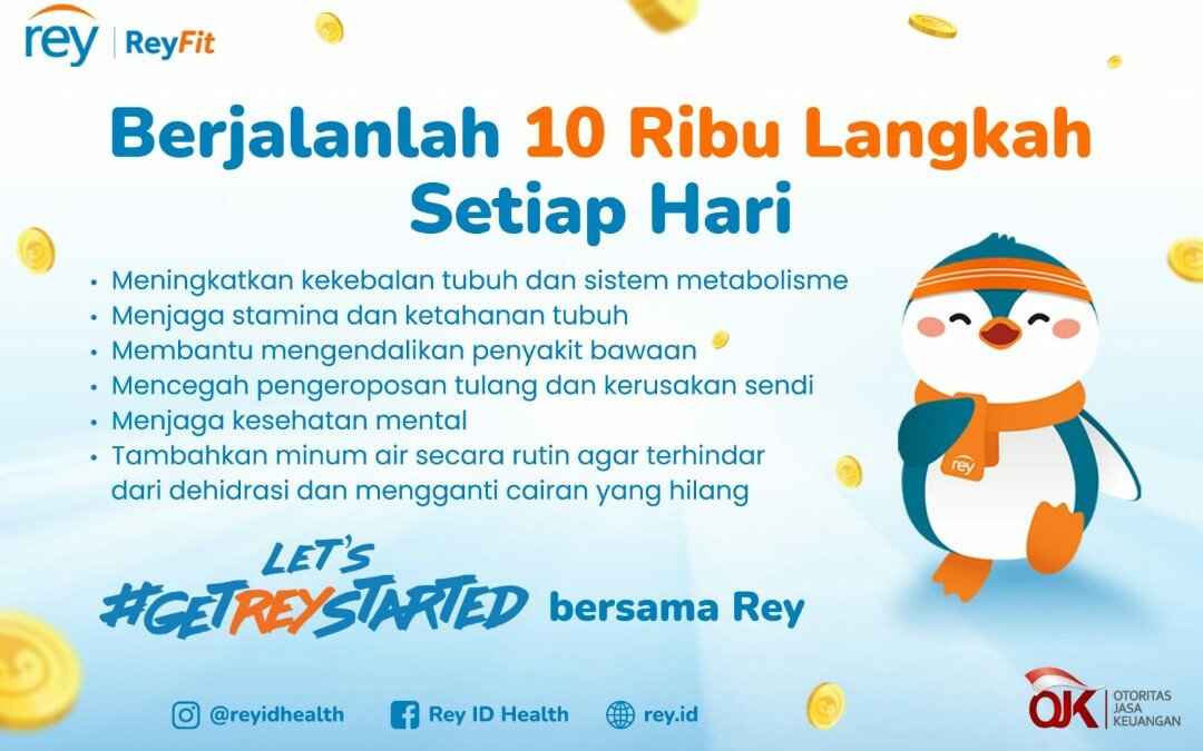 Gerakan ‘GetReyStarted’ dari Rey Ajak Masyarakat Jalan 10 Ribu Langkah