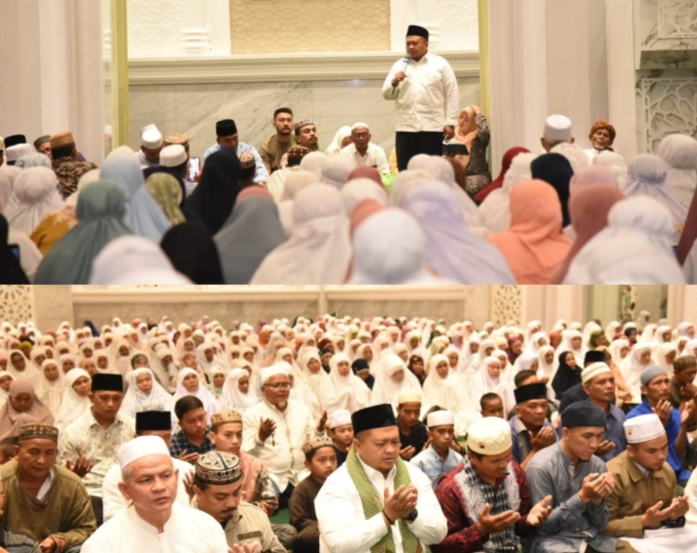 Bupati Tapsel Sambut 1.500 Jamaah Pengajian Surya Al-Hidayah