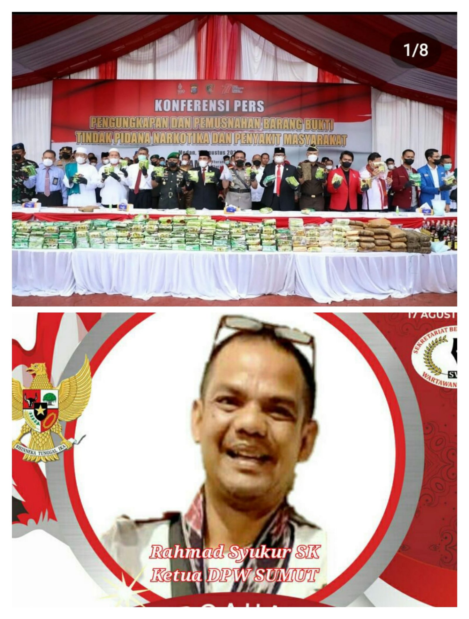 SWI Sumut Apresiasi Kapolda Sumut Mengungkap Kasus Narkoba, Sebanyak 4.558 dan 5.850 Pelaku di Tahun 2021-2022 Diamankan