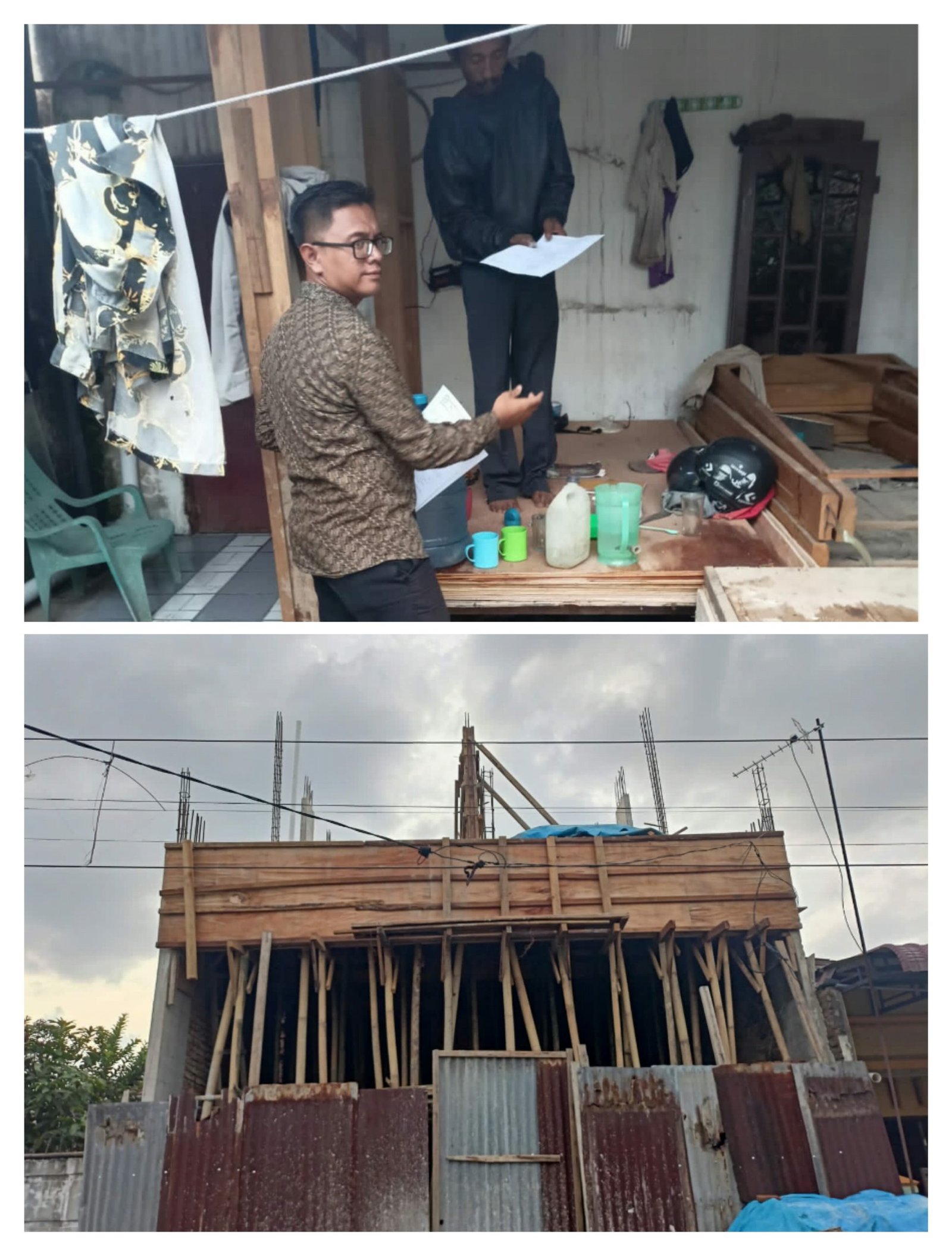 Melanggar PP 16 2021, Trantib Himbau Bangunan di Jln Cendrawasih III Hentikan Aktivitas, Lurah Diminta Evaluasi Kinerja Kepling VIII Gelatik