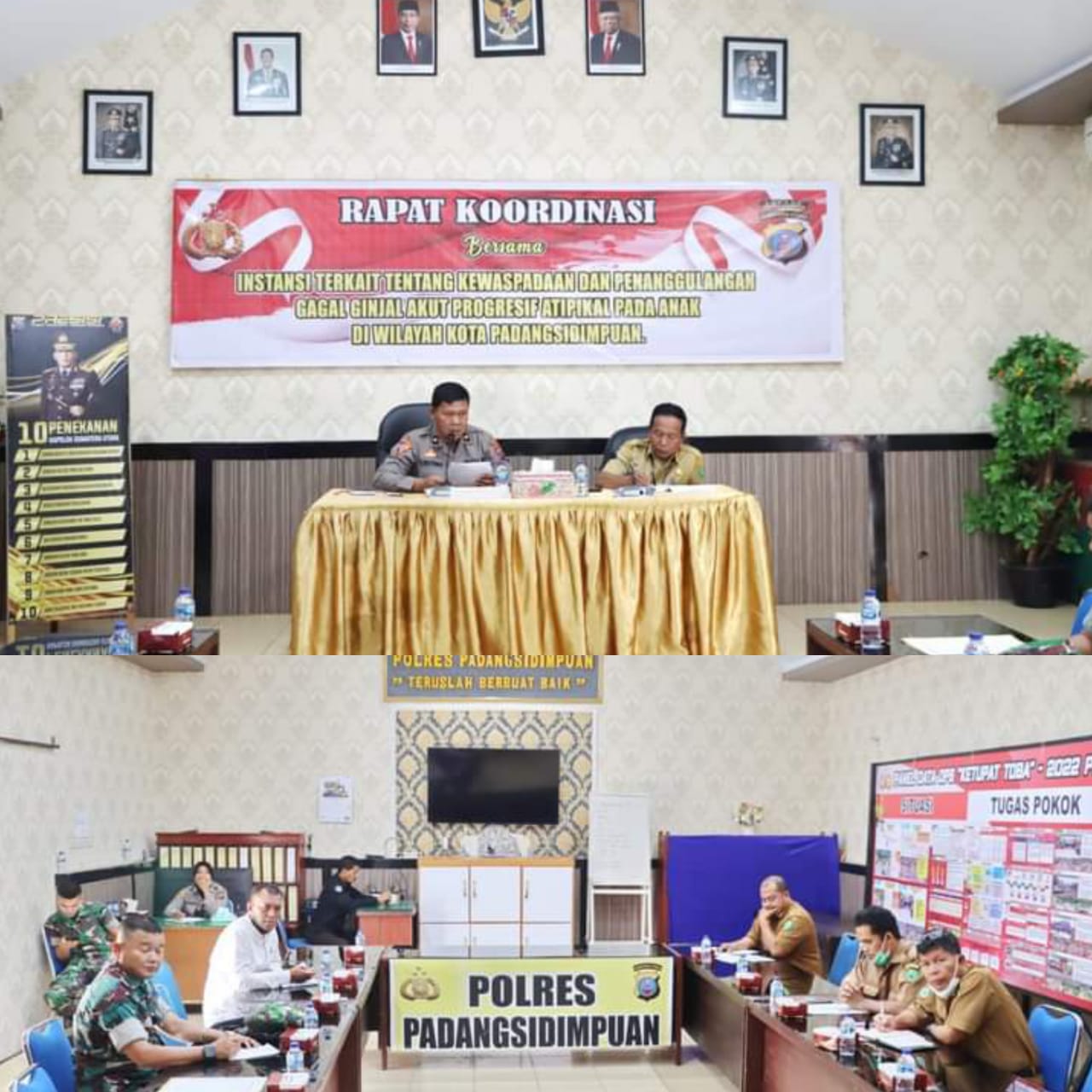 Tingkatkan Kewaspadaan,Polres Padangsidempuan Gelar Rakor Penanggulangan GGAPA