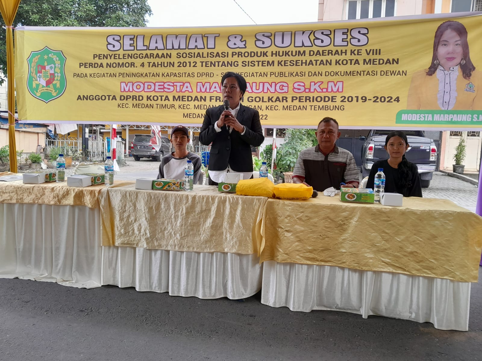Modesta Marpaung SKM Gelar Sosialisasi Perda, Fasilitasi Warga Mendapat Layanan Kesehatan