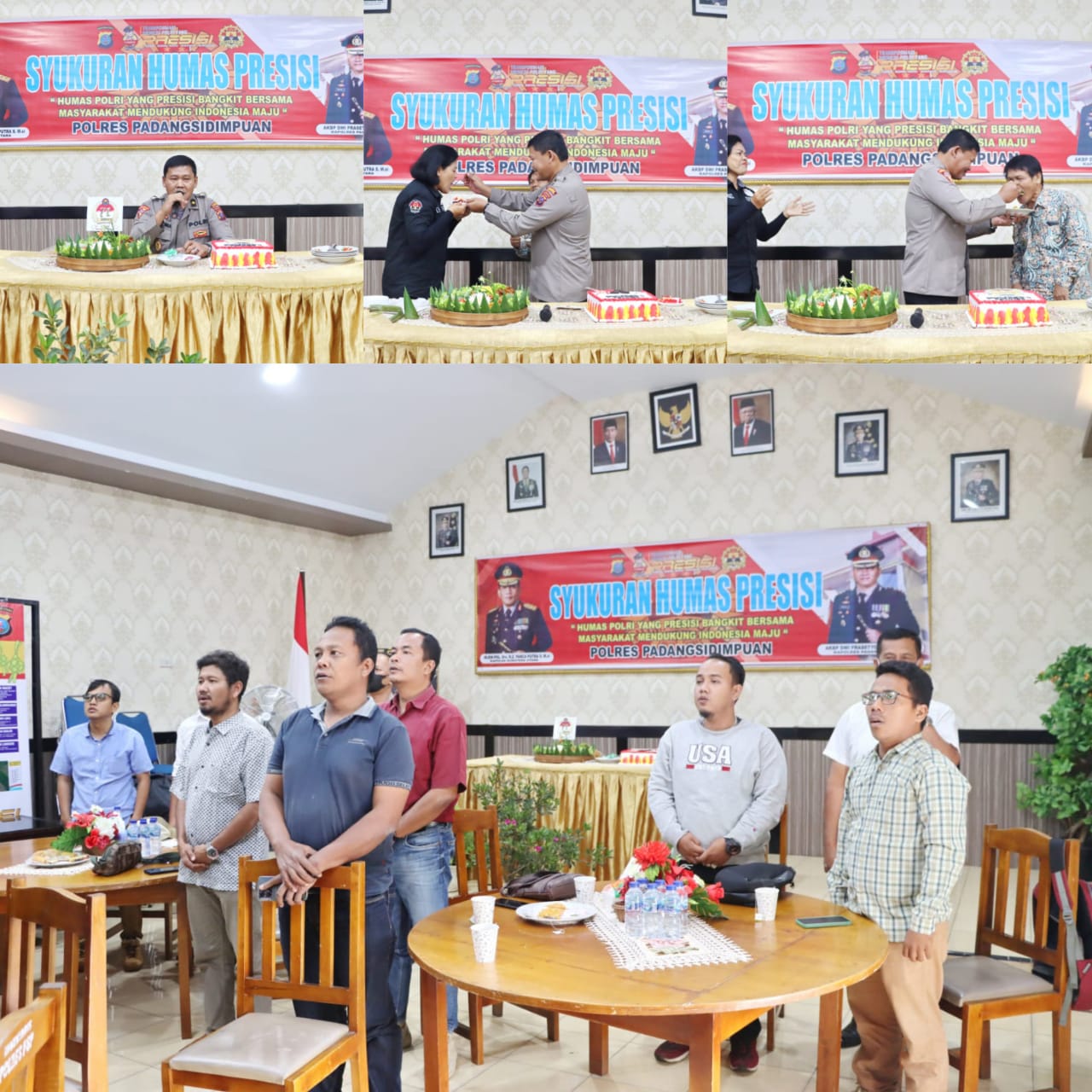 HUT Humas Polri Ke 71,Polres Padangsidimpuan Gelar Syukuran Bersama Tim Pokja