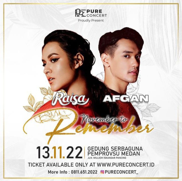Konser Musik â€˜November to Rememberâ€™ di Medan, Raisa & Afgan Bakal Buat â€˜Baperâ€™ Penonton