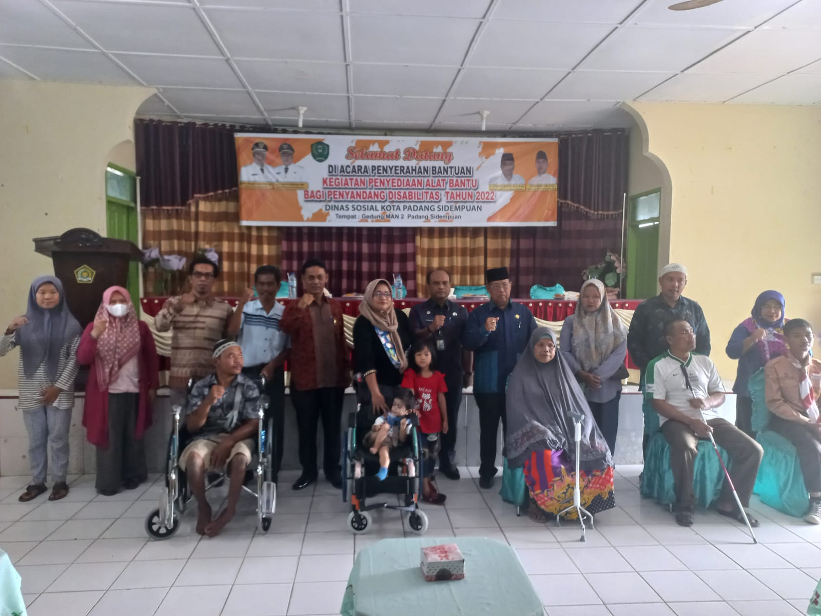 Pemko PSP Serahkan Alat Bantu Untuk Penyandang Disabilitas