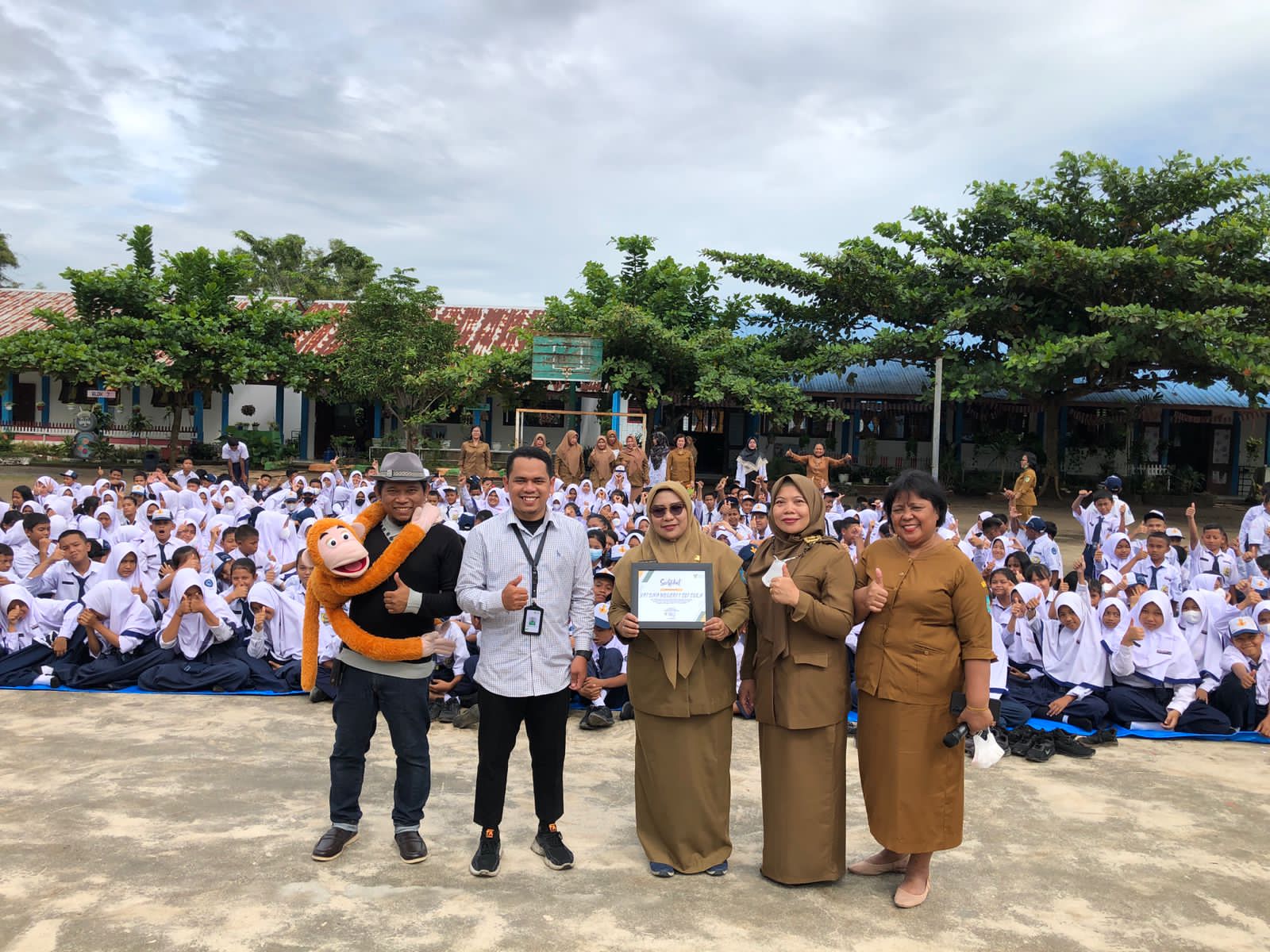 Bersama UPT SMP N 1 Sei Suka Batubara, DD Waspada Gelar Dongeng Anti Bullying Untuk Siswa