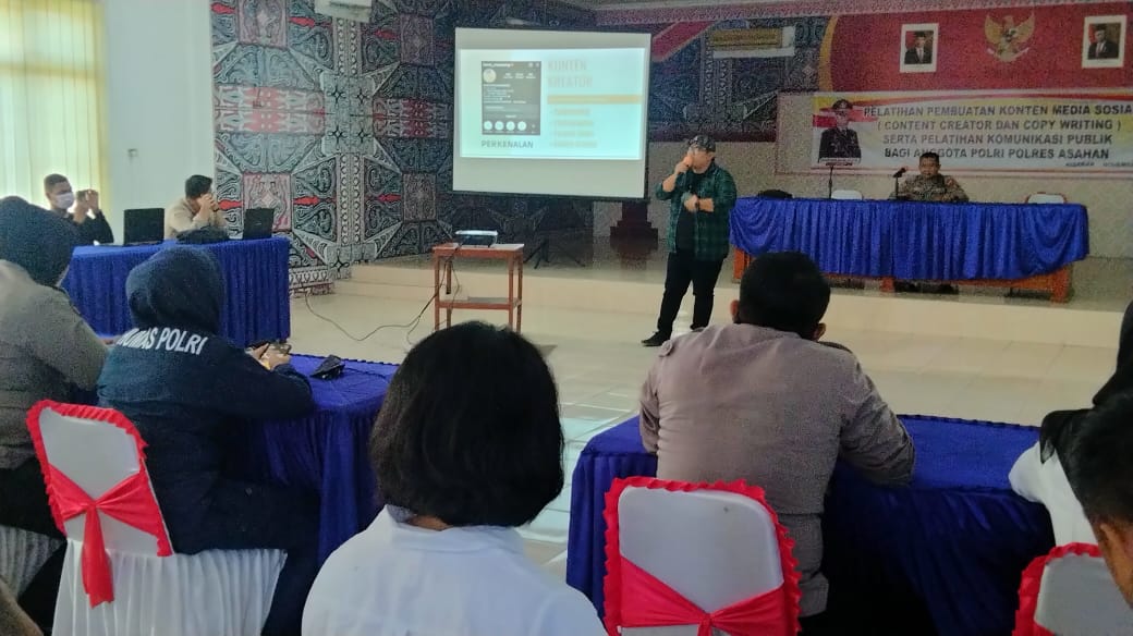 Polres Asahan Gelar Content Creator dan Copy Writing