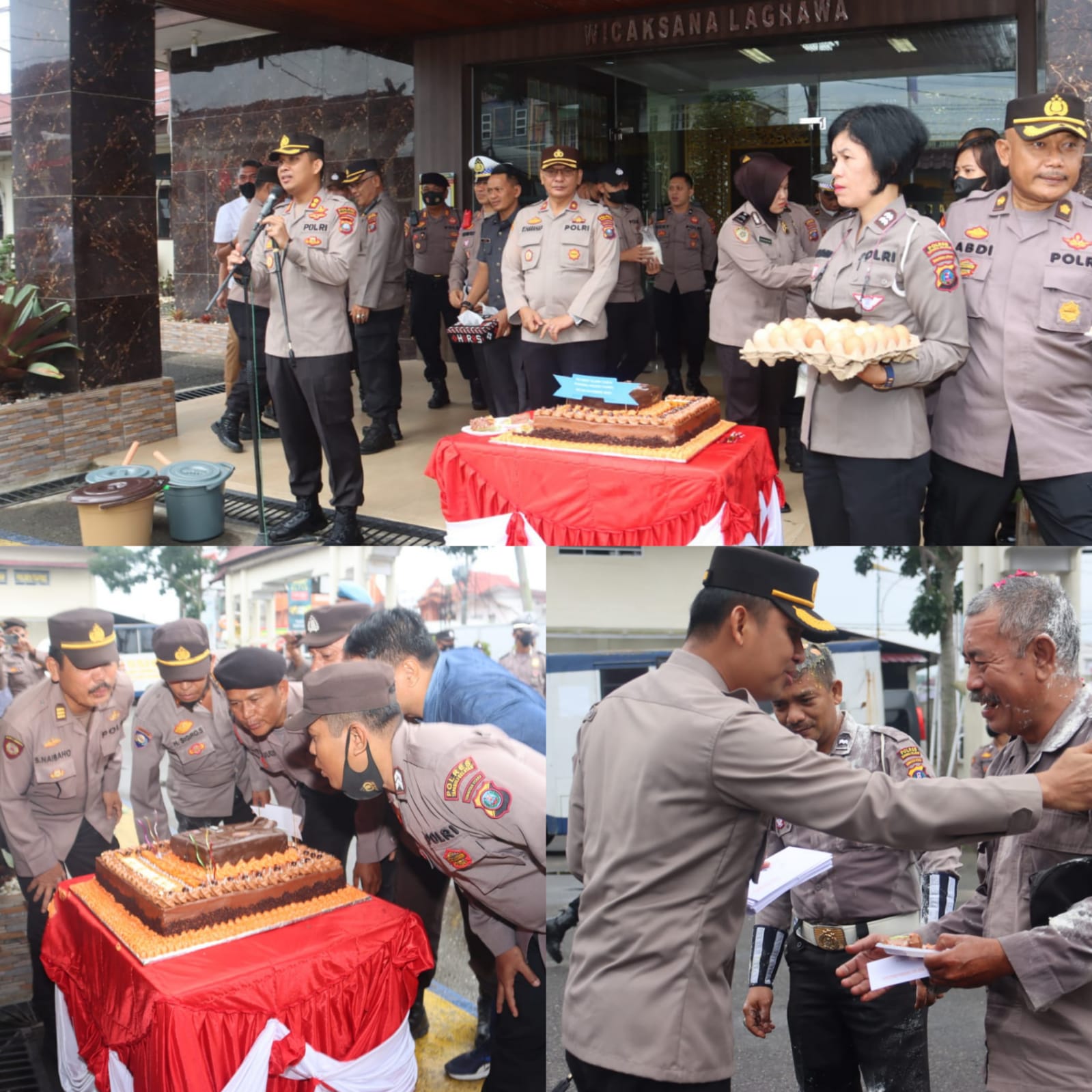 Kapolres Tapsel Berikan Surprise Kepada Personil 