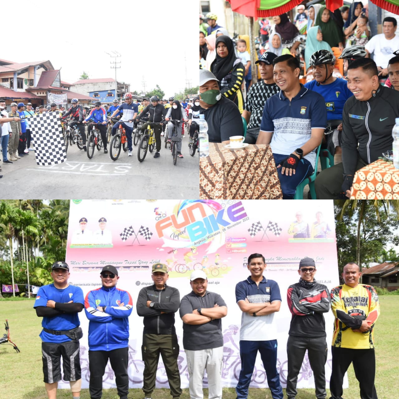 Sambut Hari Jadi Tapsel ke-72, Bupati Dolly Pasaribu Lepas 700 Peserta Fun Bike