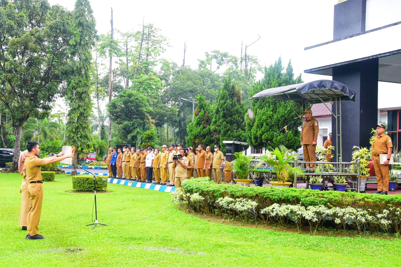 Apel Gabungan Perdana, Sekda: Capaian PAD Deli Serdang 2022 Sebesar 71 Persen