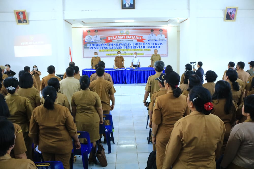 Kabupaten Samosir Terima Pembinaan, Pengawasan Umum dan Teknis Penyelenggaraan Pemerintahan Daerah dari Inspektorat Provsu