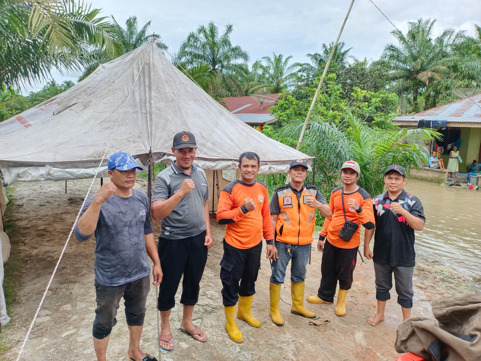 Pemkab Asahan Dirikan Tenda Pengungsi Bagi Masyarakat yang Terkena Dampak Banjir