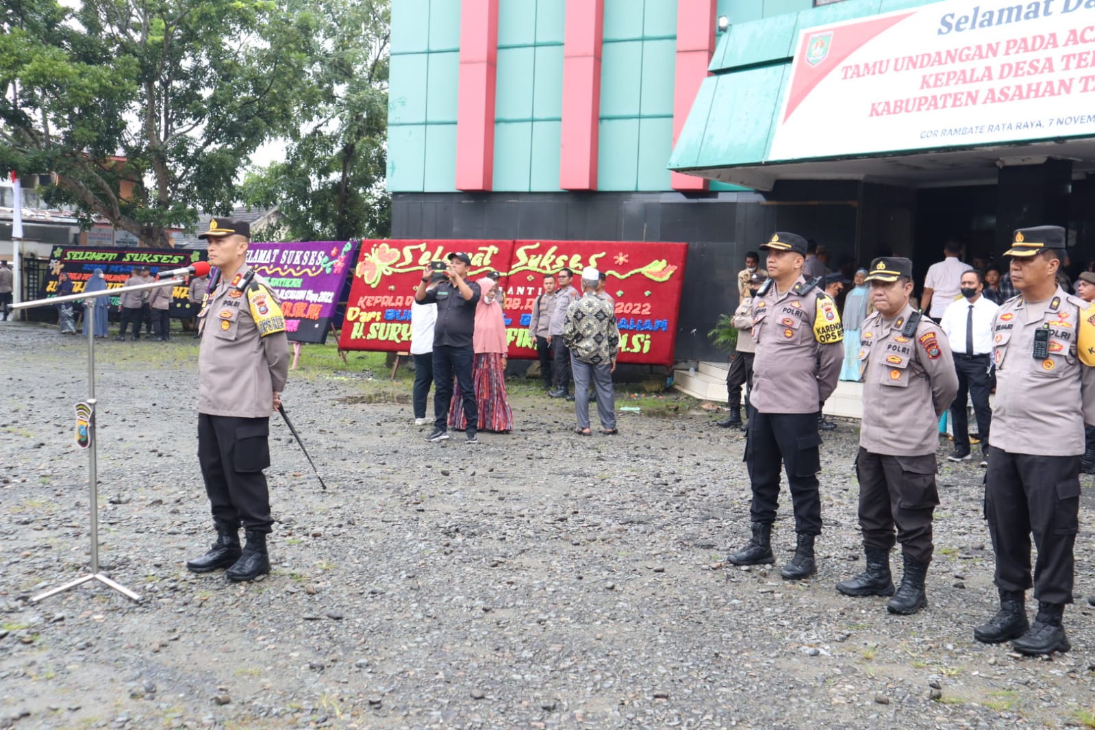 Kapolres Asahan Pimpin Langsung Pengamanan Pelantikan 89 Kepala Desa