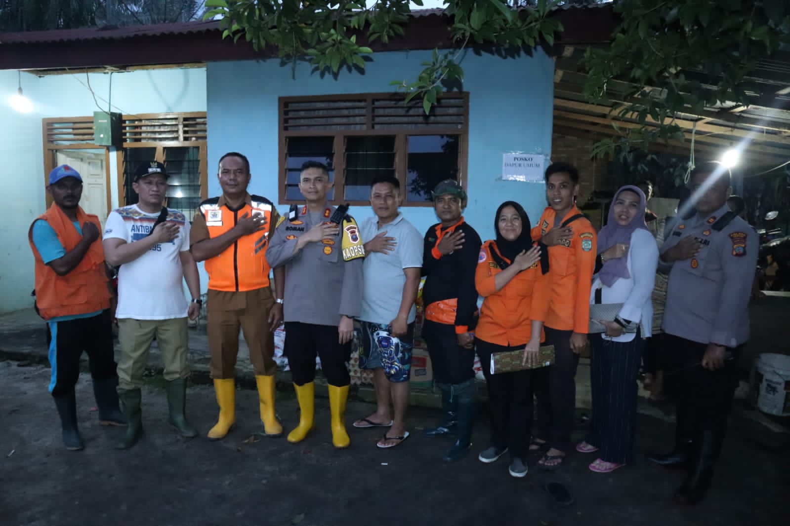 Dua Desa Terdampak Banjir, Ini Yang Di Lakukan Kapolres Asahan