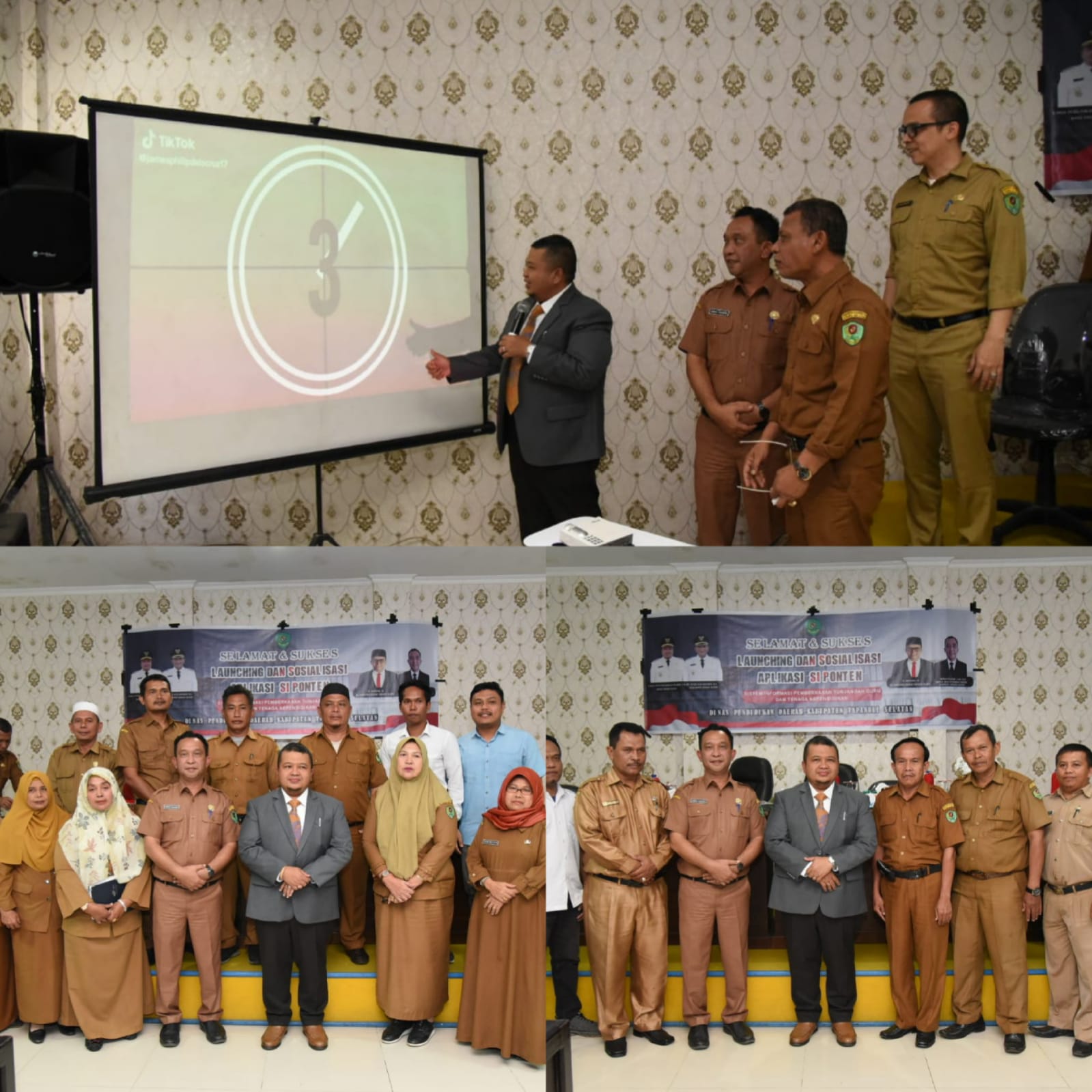 Launching Aplikasi SIPONTEN, Bupati Tapsel : Semoga Dapat Berikan Kemudahan Bagi Tenaga Pendidik