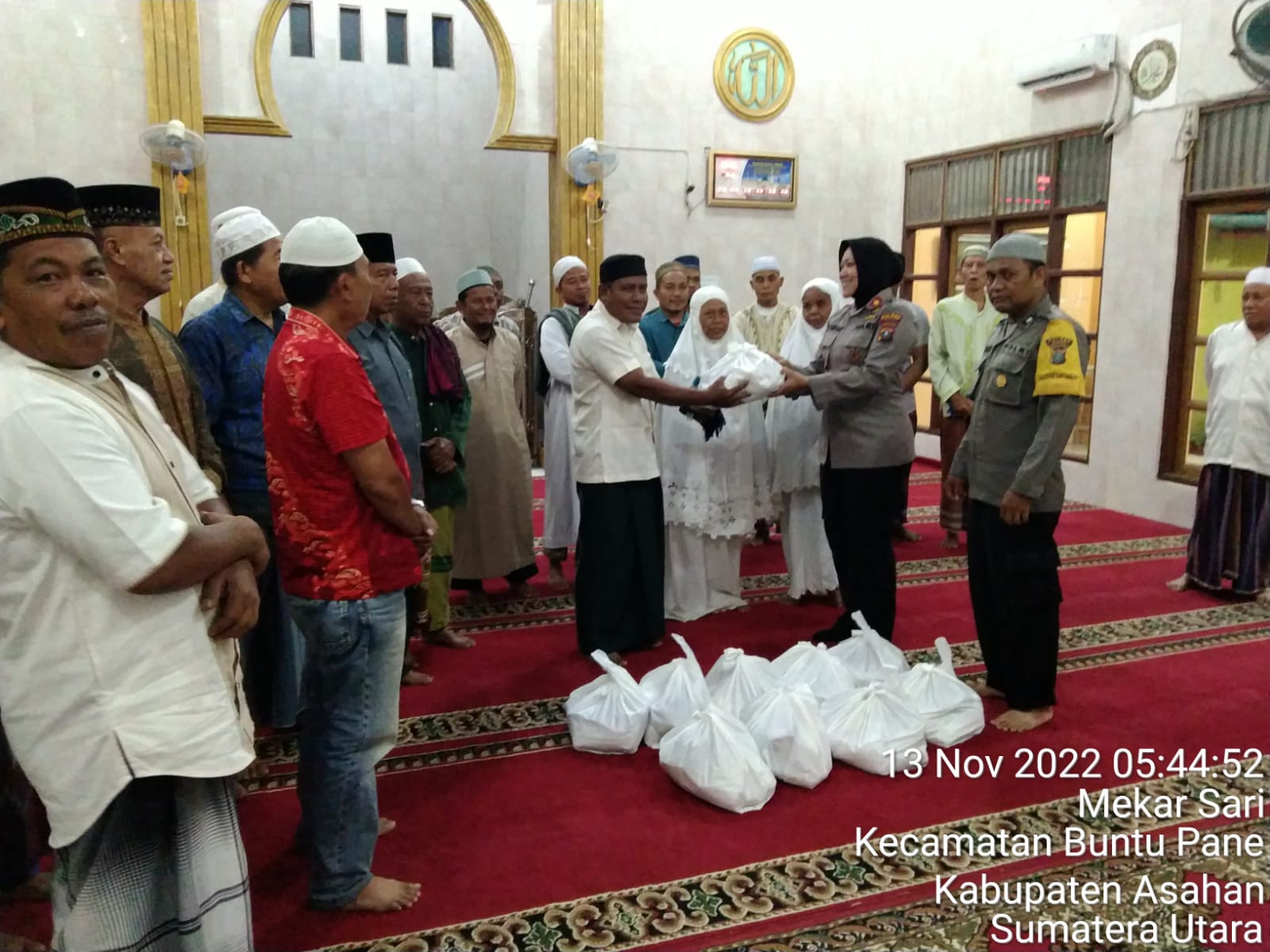 Kompol Sri Juliani Siregar Gasuling Damas Di Masjid Nurul Ikhsan Desa Mekar Sari Buntu Pane