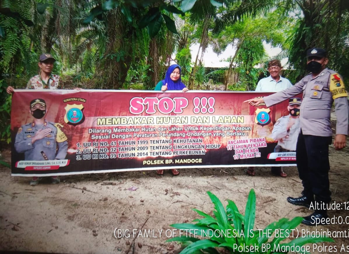 Cegah Karhutla, Polsek Bandar Pasir Mandoge Sosialisasi Terhadap Masyarakat
