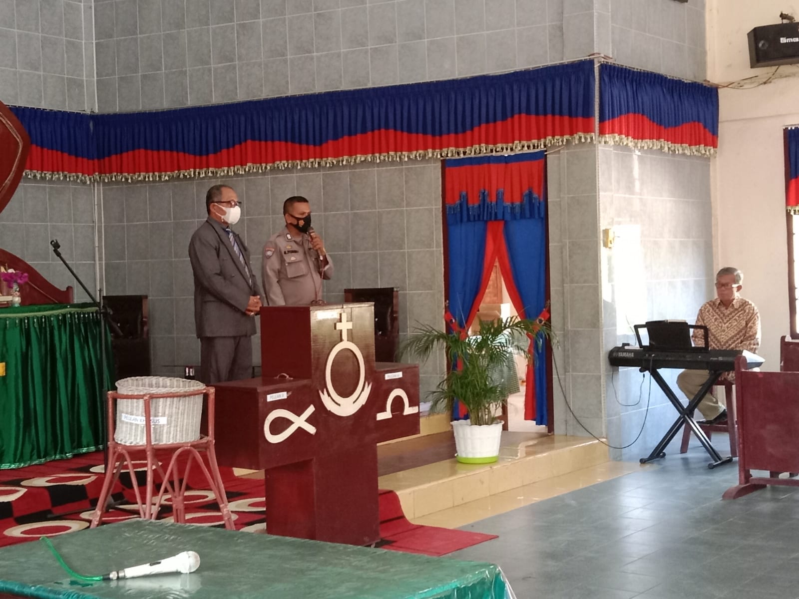 Polsek Pulau Raja, Pantau Gereja HKBP Sabungan Dusun I