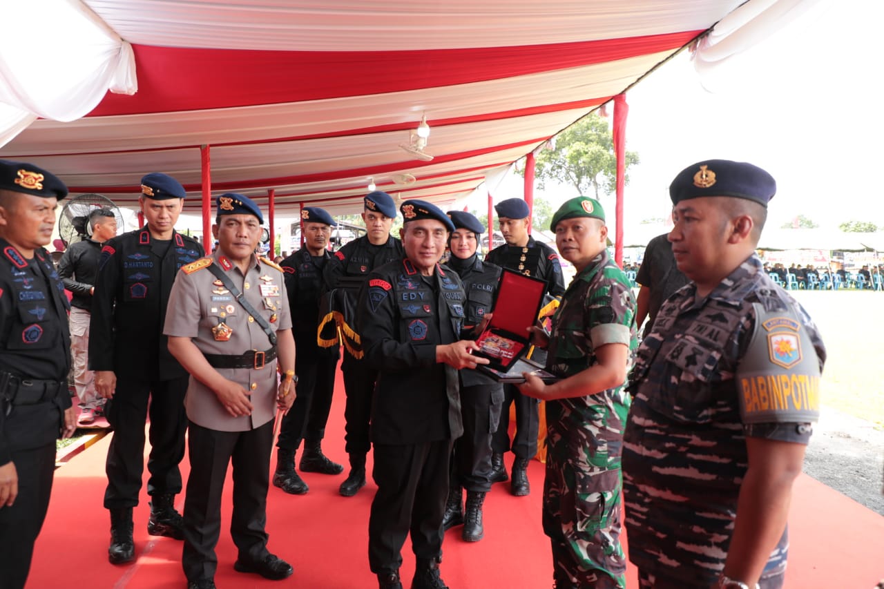 Gubsu & Kapoldasu Didampingi Forkopimda Resmikan Mako Baru Sat Brimob Polda Sumut