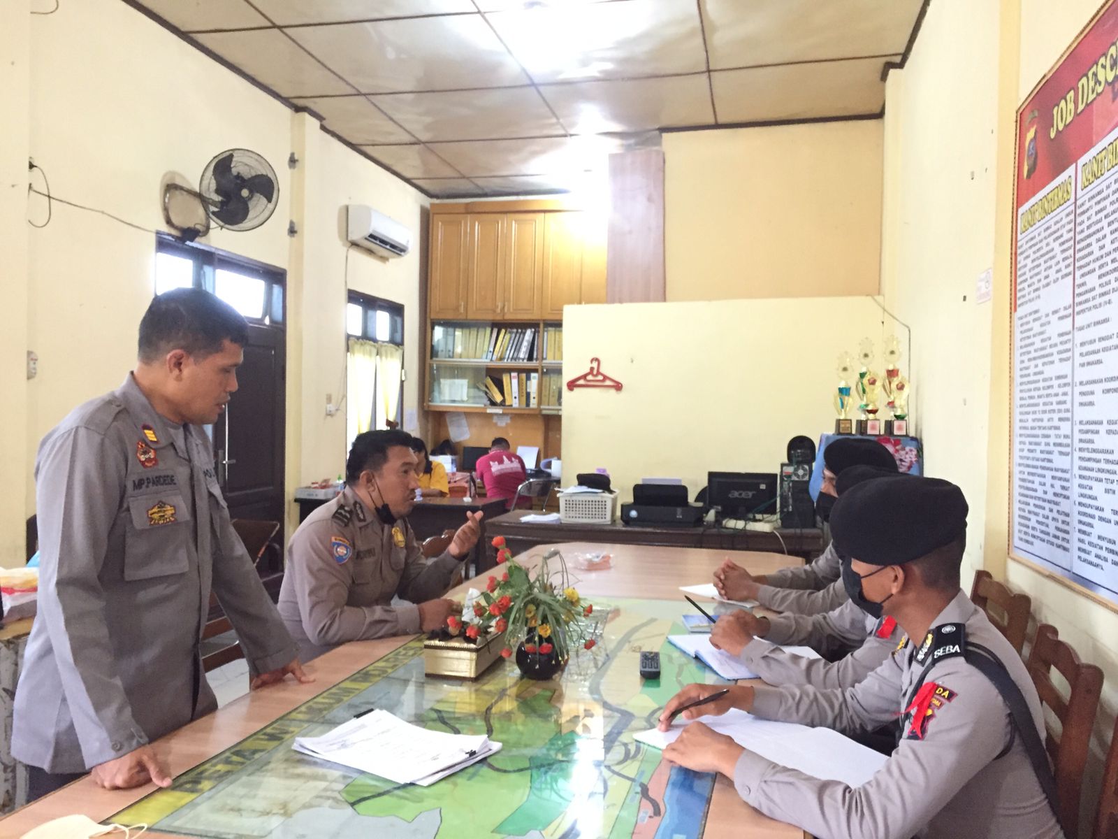 Kasat Binmas Polresta DS Latih Para Siswa Diktukba Polri Gel II SPN Hinai Latihan Penyuluhan dan Problem Solving