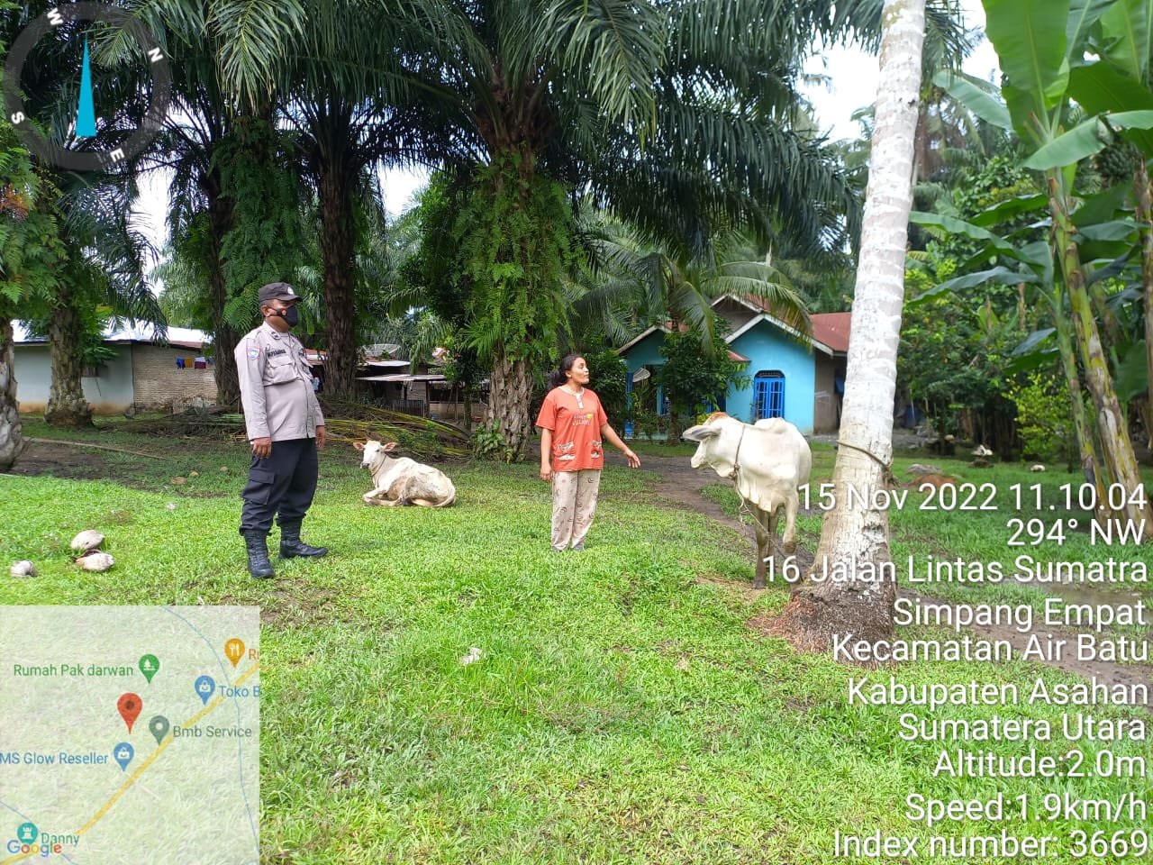 Bhabinkamtibmas Polsek Air Batu, Atasi PMK