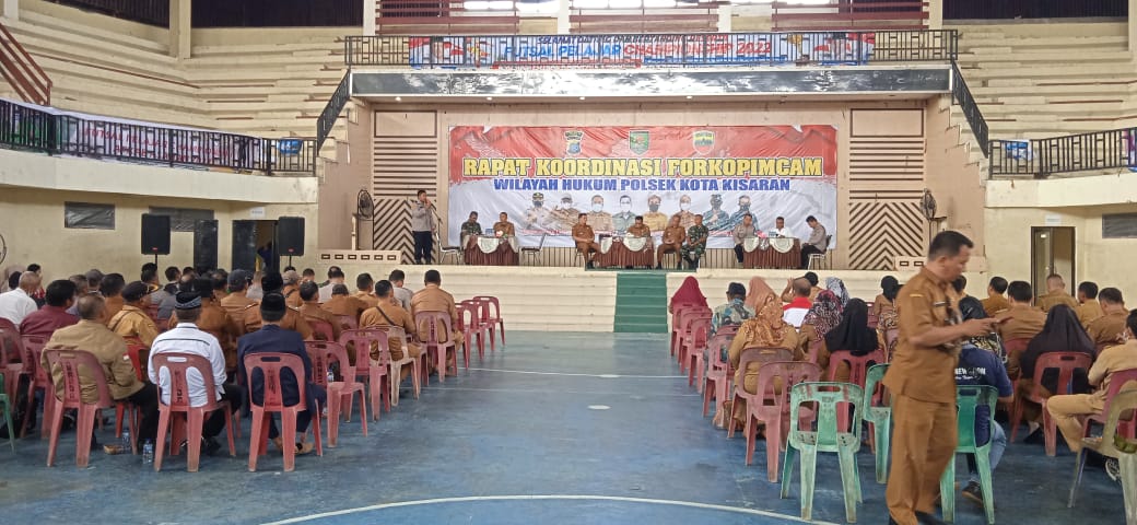 Atasi Banjir dan Kenakalan Remaja,Polsek Kota Kisaran Hadiri Rapat Kordinasi Forkompimcam