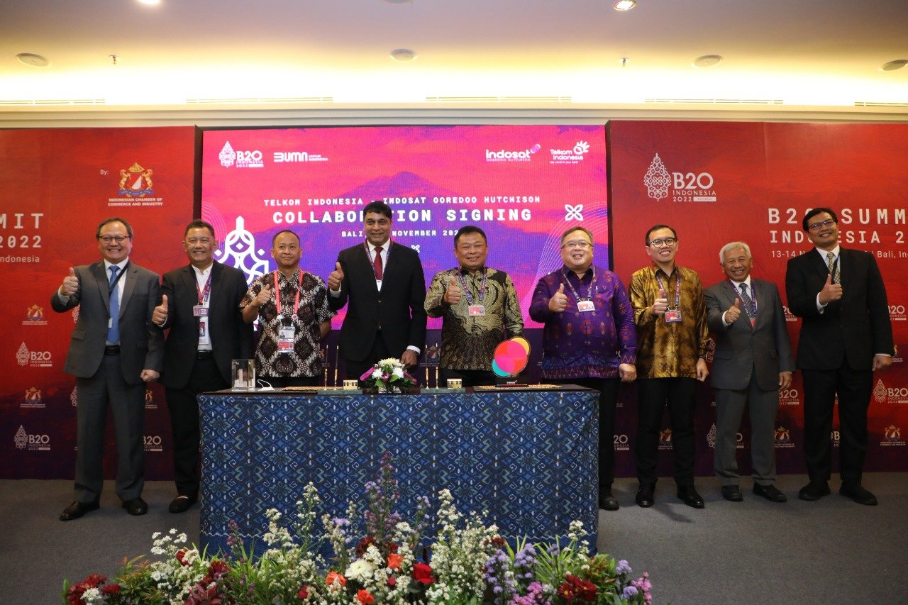 Telkom Indonesia dan Indosat Ooredoo Hutchison Berkolaborasi Mengakselerasi Pertumbuhan Ekonomi Digital Indonesia