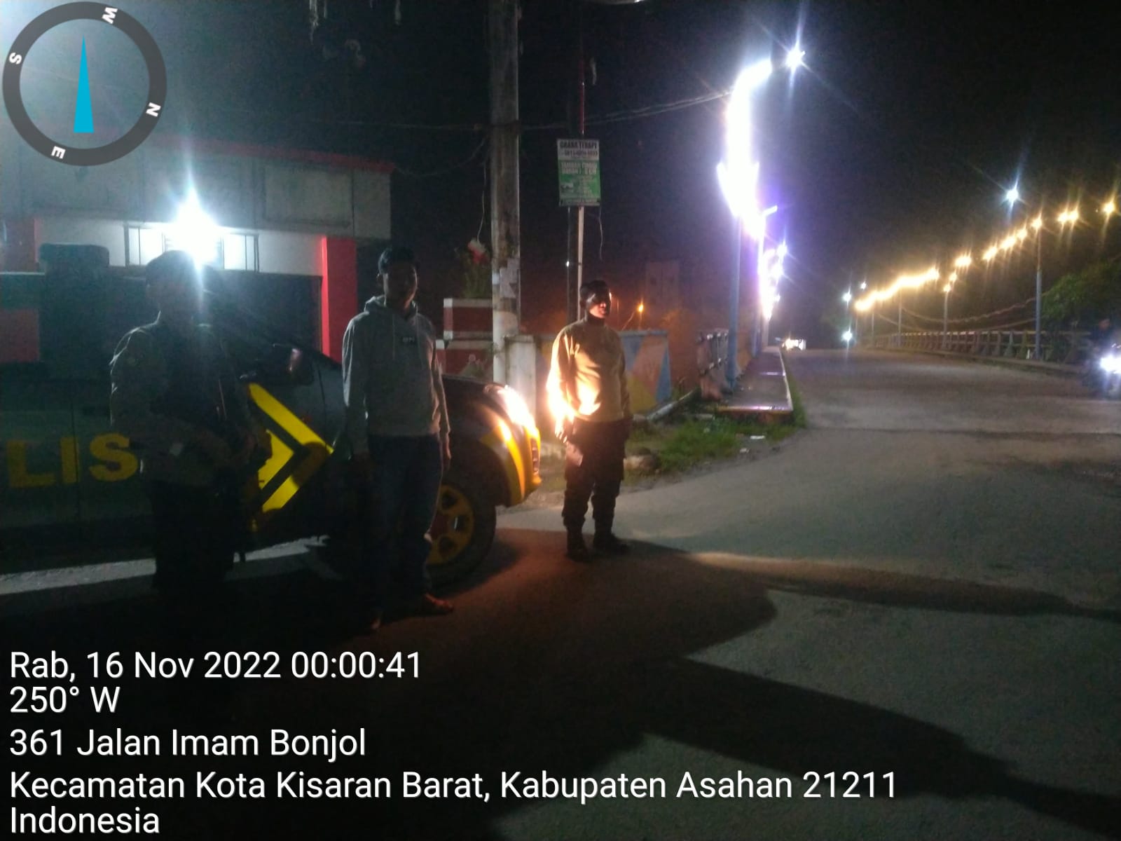 Tekan Kriminalitas Iptu Joy Pimpin Patroli Seputaran Kota Kisaran