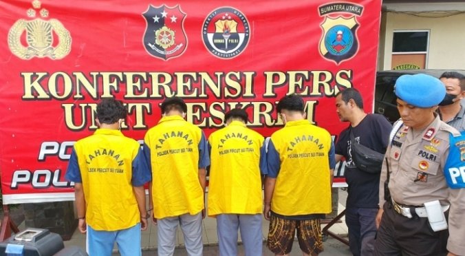Genk Motor Yang Sempat Viral Di Medan Estate Diringkus Unit Res Polsek Percut Seituan