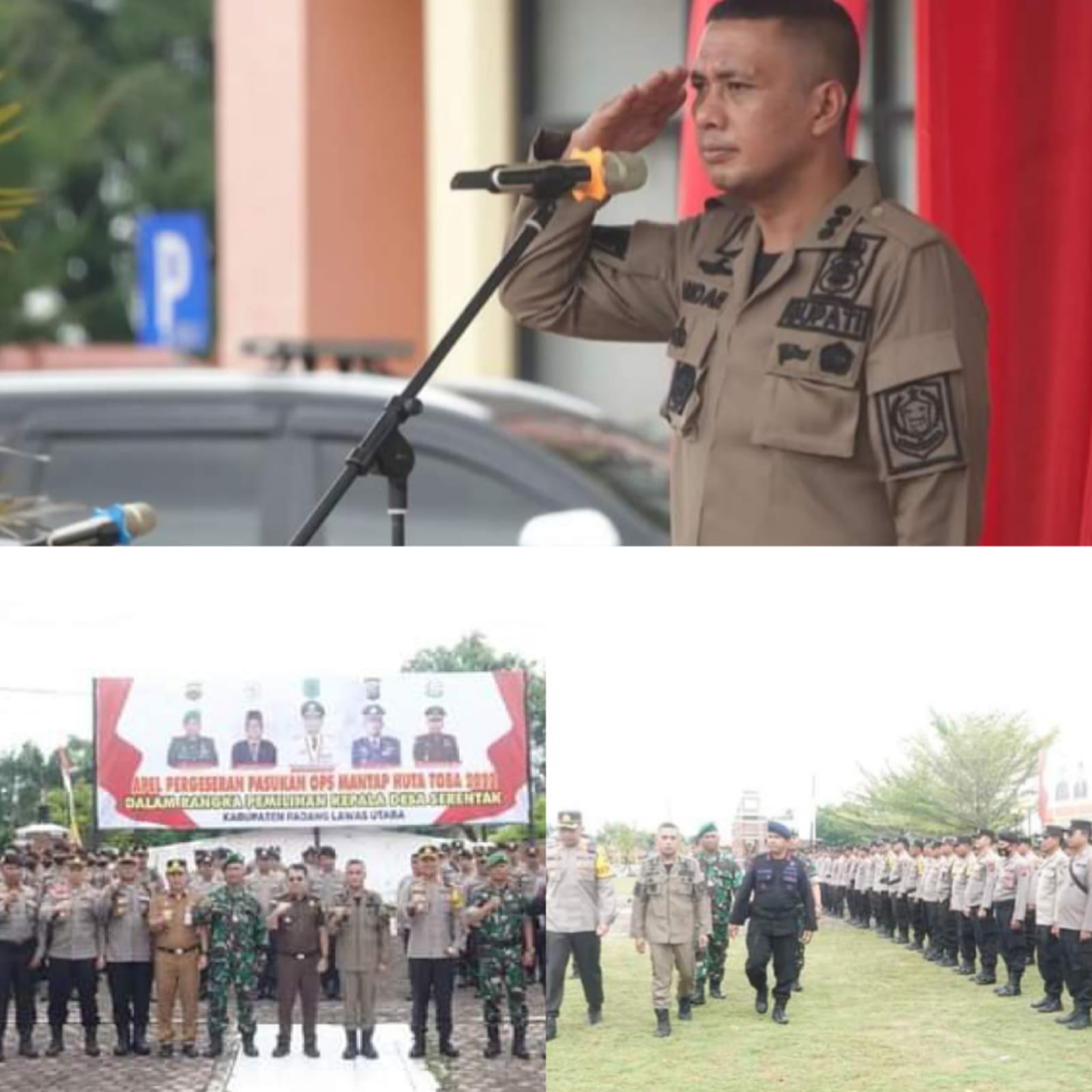 Bupati Paluta Pimpin Apel Pengamanan Pilkades Serentak Tahun 2022