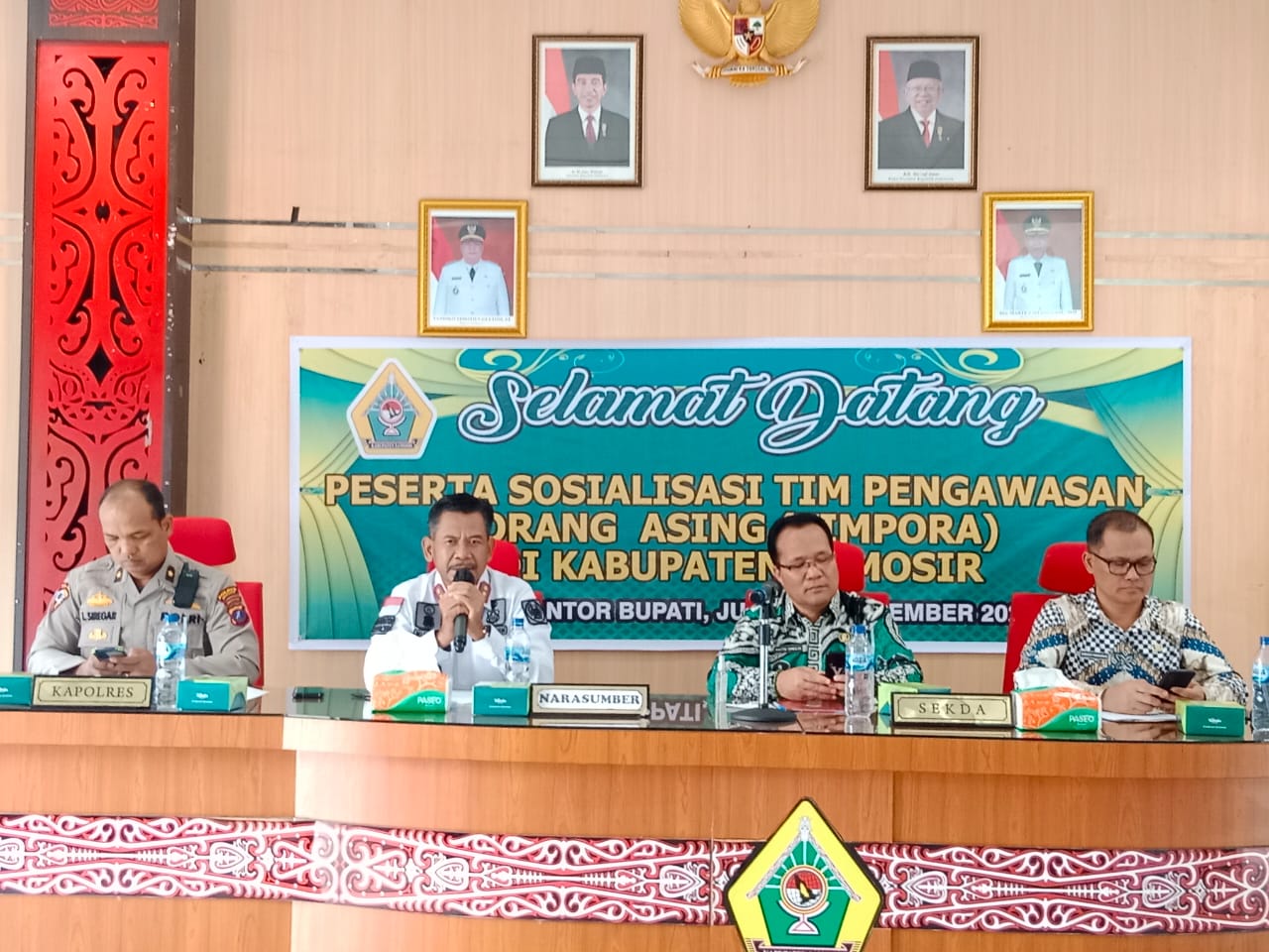 Pemkab Samosir Gelar Sosialisasi Tim Pengawasan Orang Asing (TIMPORA) Tingkat Kabupaten Samosir