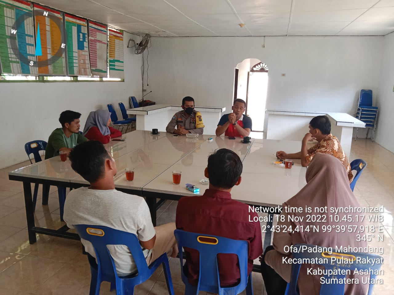 Bhabinkamtibmas Polsek Pulau Raja, sosialisasi Kenaikan Harga BBM