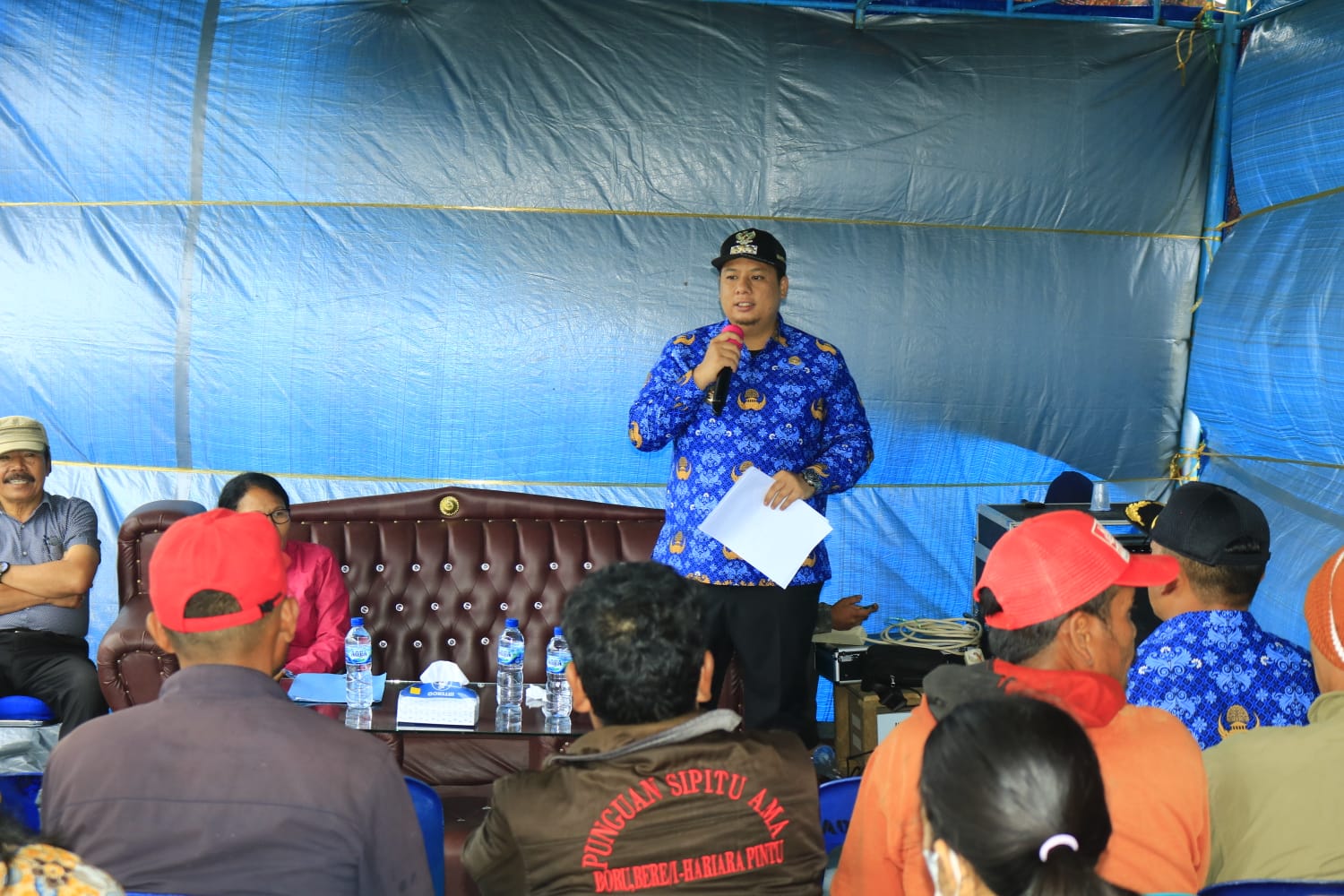 Bupati Samosir Lakukan Peletakan Batu Pertama Jaringan Irigasi Air Tanah Pendukung Kawasan Pertanian Terpadu