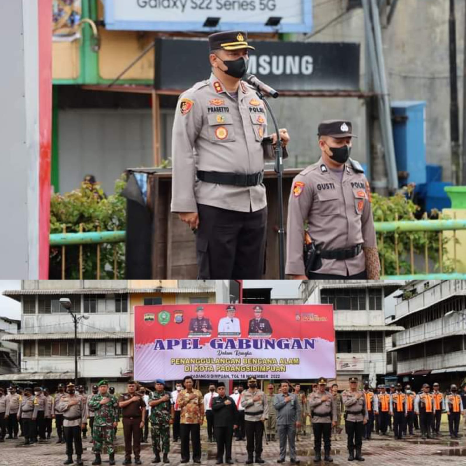 Kapolres Padangsidimpuan Pimpin Apel Gabungan Kesiapan Tanggulangi Bencana Alam