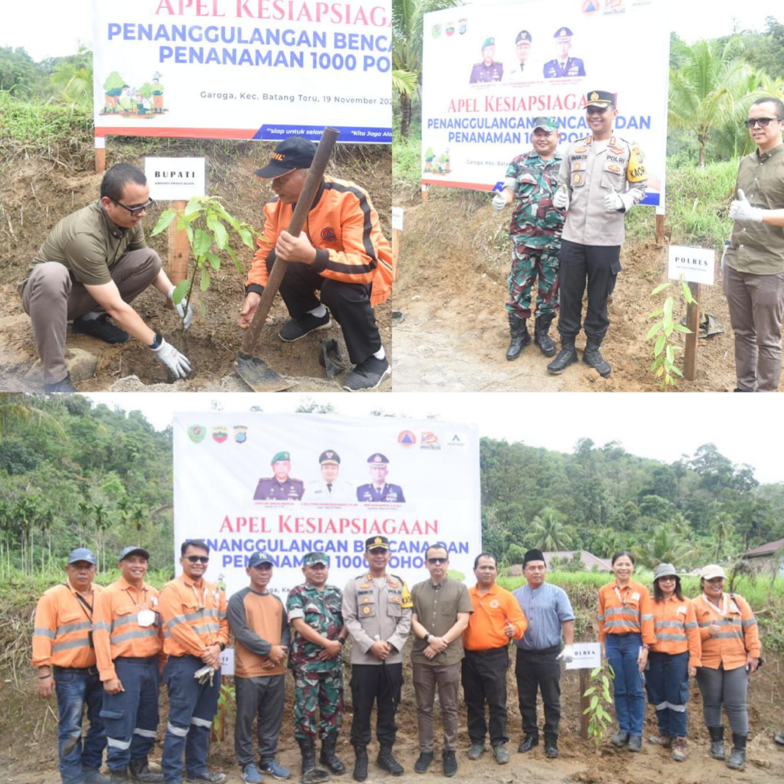 Pemkab Tapsel Lakukan Penanaman 1000 Pohon di Sekitaran Sungai Garoga