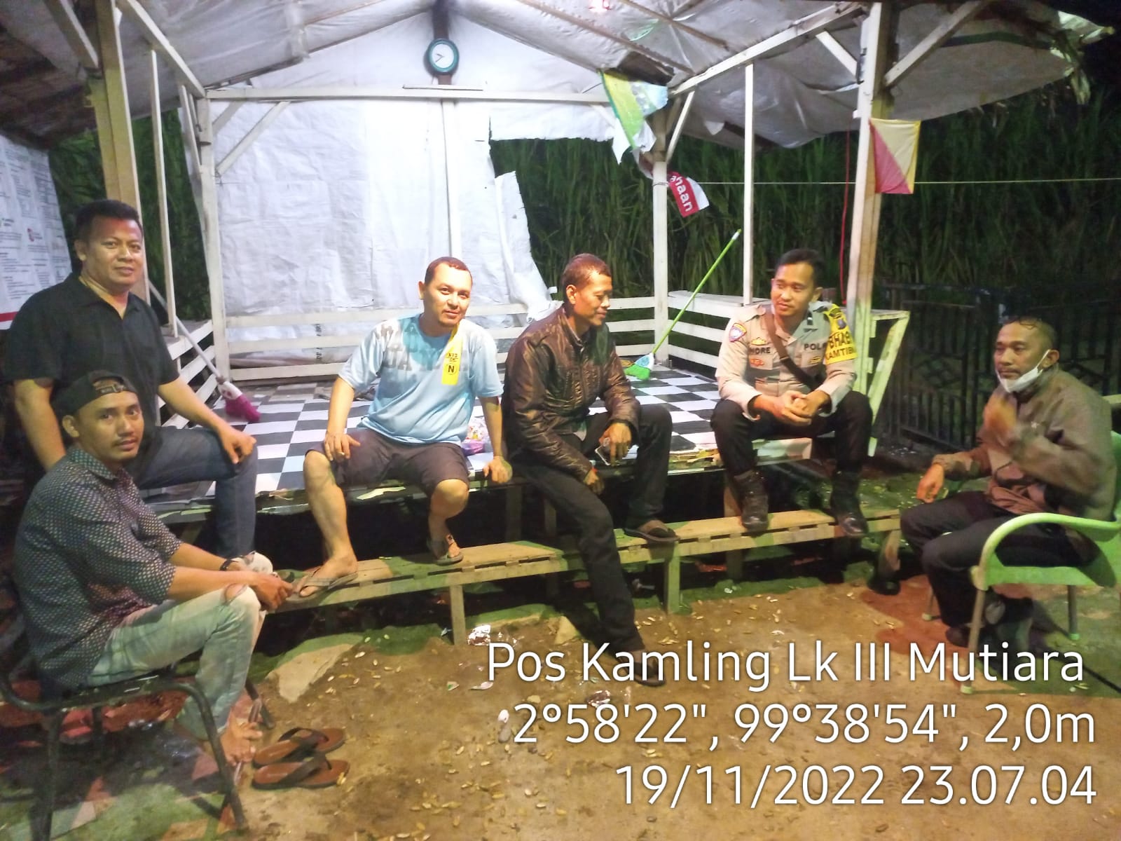 Bhabinkamtibmas Polsek Kota Kisaran Patroli Sambang Pos Polisi Keliling di Kelurahan Binaan