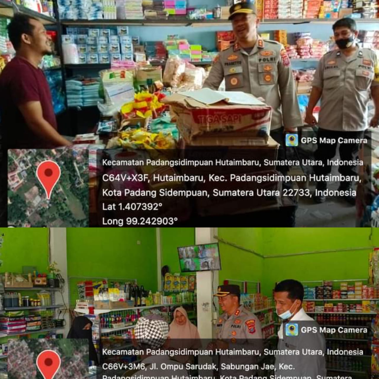 Kapolres P Sidempuan Datangi Toko Haris, Ini Pesan AKBP Dwi Prasetyo Wibowo, SIK,