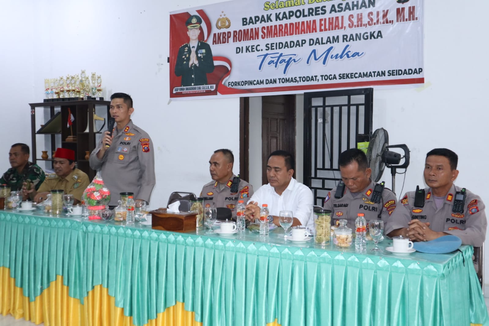 Kapolres Asahan Tatap Muka Dengan Forkopimcam se Kecamatan Sei Dadap