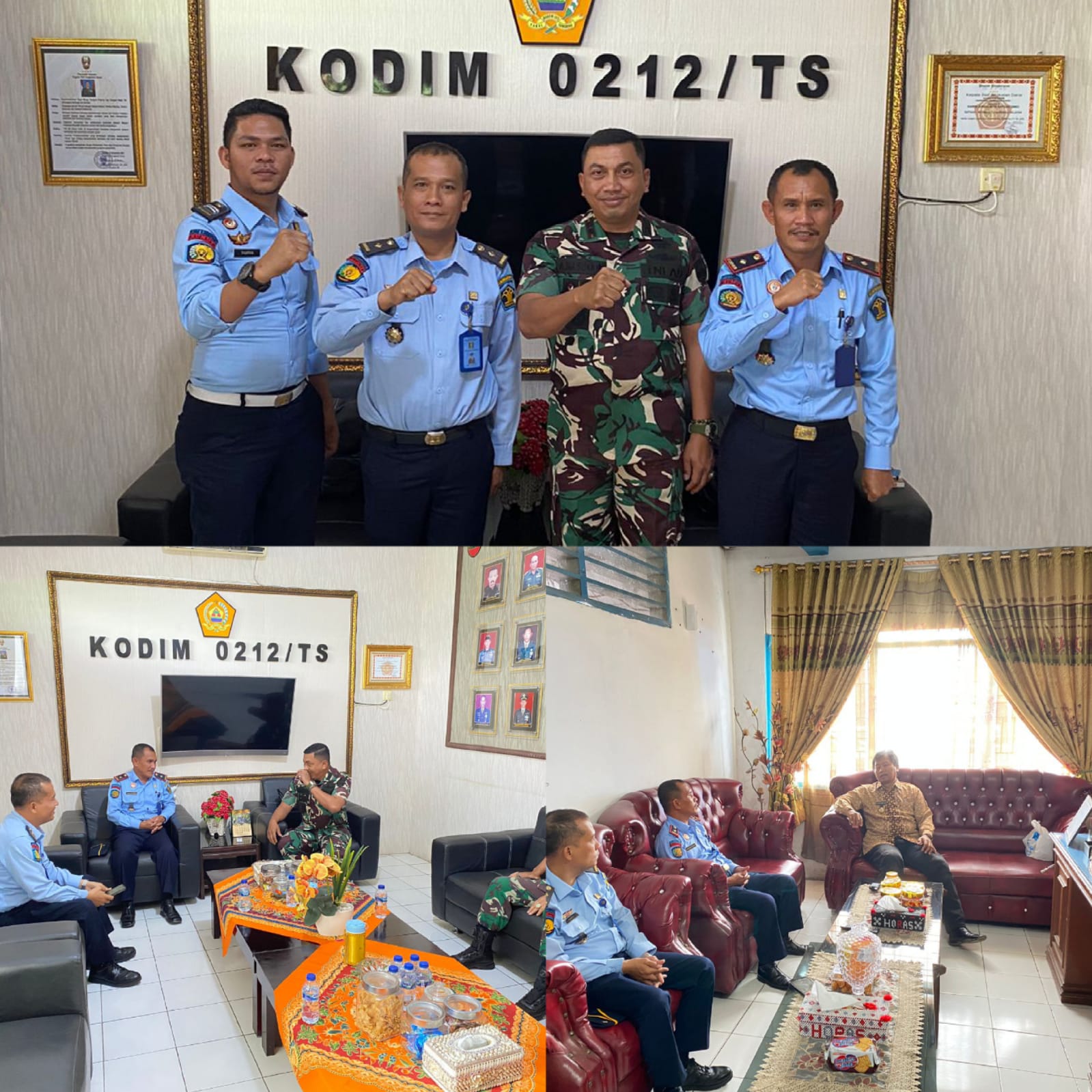 Jalin Silaturahmi dan Perkuat Sinergitas, Kalapas Kelas IIB PSP Kanwil Kemenkumham Sumut Kunjungi BNNK Tapsel  dan Kodim 0212/