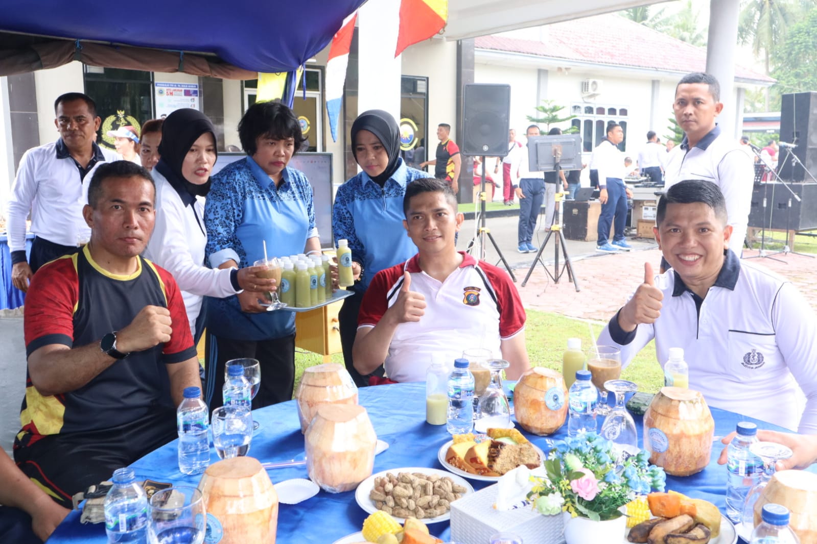 Tingkatkan Sinergitas dan Soliditas TNI-Polri, Lanal Tanjung Balai Asahan Gelar Olahraga Bersama