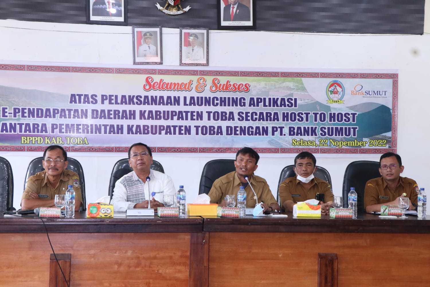 Guna Optimalkan PAD ,Wabup Toba,Tonny Apresiasi Peluncuran E-Pendapatan