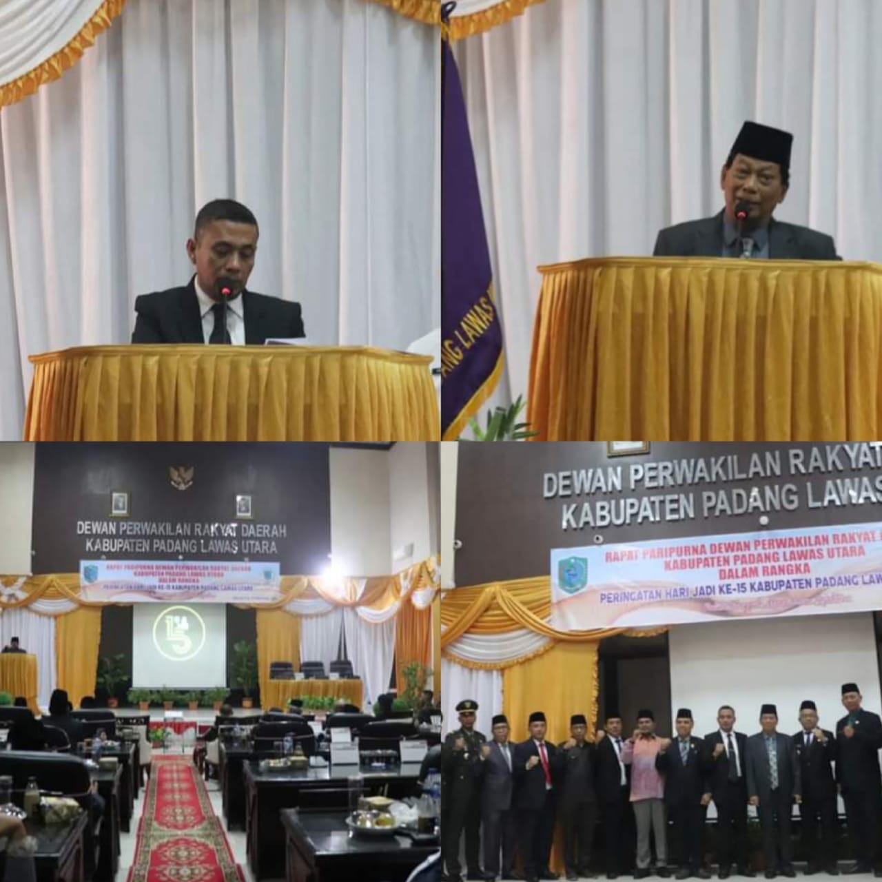 Jelang Hut ke 15 Paluta, Bupati Hadiri Rapat Paripurna Istimewa Bersama Mantan Bupati Dua Periode Bapak Drs H Bachrum Harahap