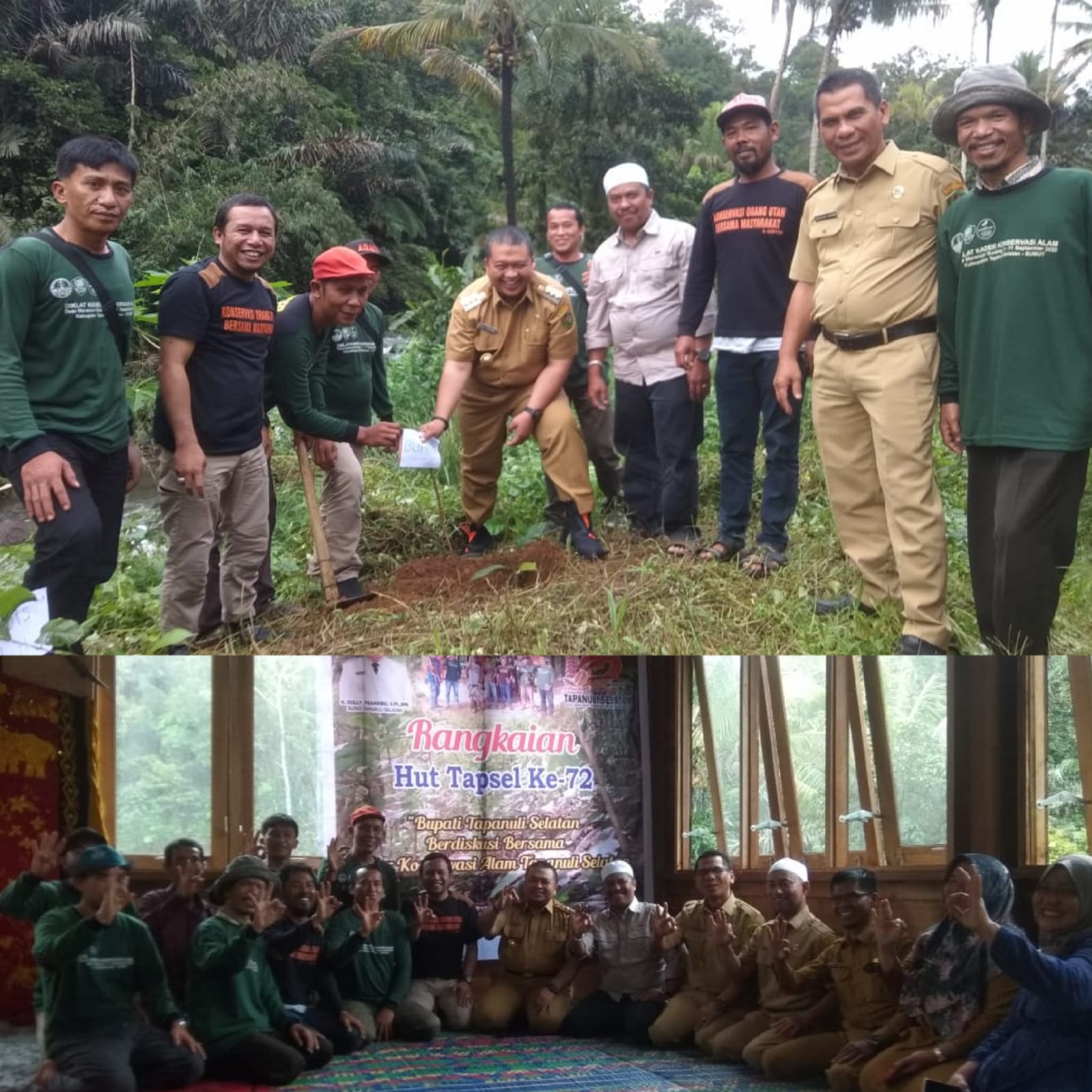 Peringati Hari Pohon Se-Dunia, Kader Konservasi Alam Kunjungi Bupati Tapsel